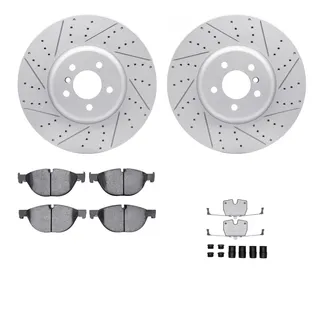 R1 Concepts WBUH1-31067 Brake Rotors - Carbon Coated - D/S W/ Optimum Oe Pads & Hdw